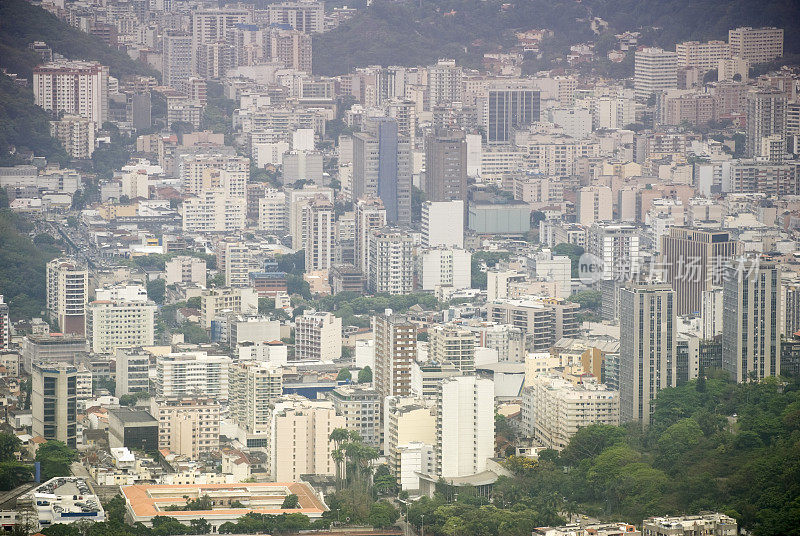 里约热内卢de Janeiro city view，巴西，住宅概念